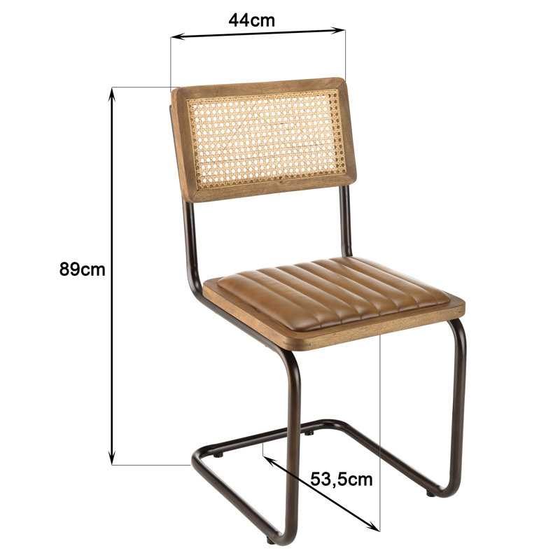 Alphon 51cm H Side Chair in Brown
