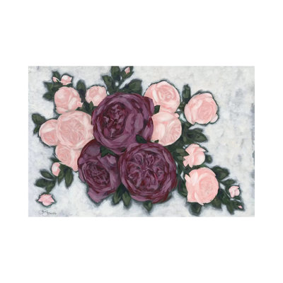 English Roses - Wrapped Canvas Painting