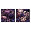 Willesden - Ensemble de 2 collages floraux carrés-101847578-101847579