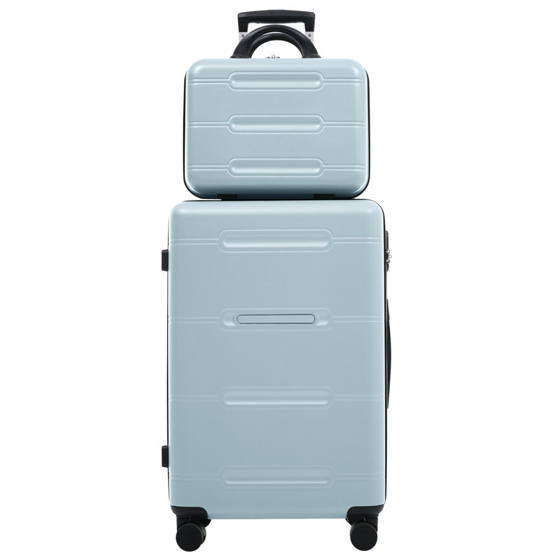 Ensemble de bagage 6 pièces, valise rigide avec roulettes doubles et verrou à mot de passe