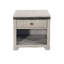 Table de bout Nelly, 1 tiroir et tablette, 24 po en bois d'acajou gris