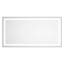 Miroir de salle de bain 55 po x 28 po avec éclairage DEL, cadre en aluminium, 3 températures de couleur, brouillard, mémoire, gradation continue, surface avant et rétroéclairée, contrôle de la luminosité, vue dégagée-130574747