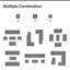 Ensemble de conversation modulaire 10 pièces avec coussins-1185642243