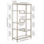 172.7cm H x 86.3cm W Steel Standard Bookcase-1096630810
