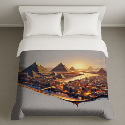 Pyramids at Sunset Housses de couette