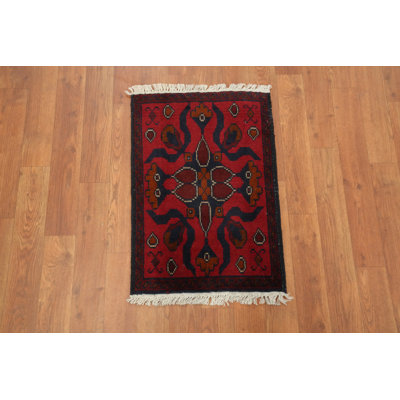 Geometric Anatolian Turkish Rug 1x2
