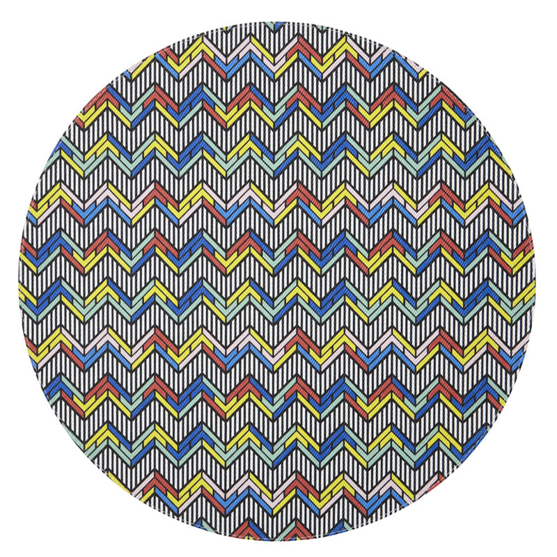 Cabo Vinyl Chevron Round Placemat