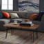 Solid Wood Four Leg Coffee Table-1396858393