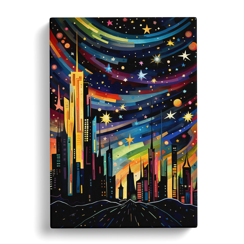Shooting Star Orphism - Wrapped Canvas, 50cm H x 35cm W x 3cm D