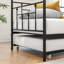 Lit de jour simple polyvalent avec lit gigogne, idéal pour les chambres d'amis et les petits espaces