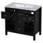 Ensemble de meuble-lavabo 36 po avec lavabo en résine, armoire de rangement en bois massif, ensemble de meuble-lavabo autoportant avec 5 tiroirs et portes à fermeture douce-692337708