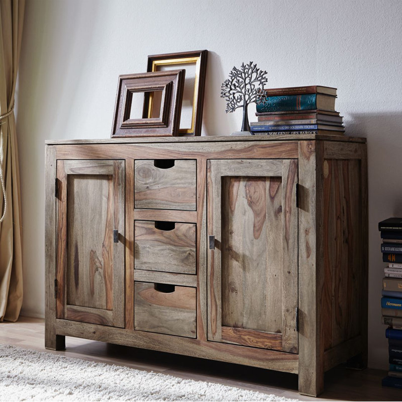 Nature 120cm Solid Wood Sideboard