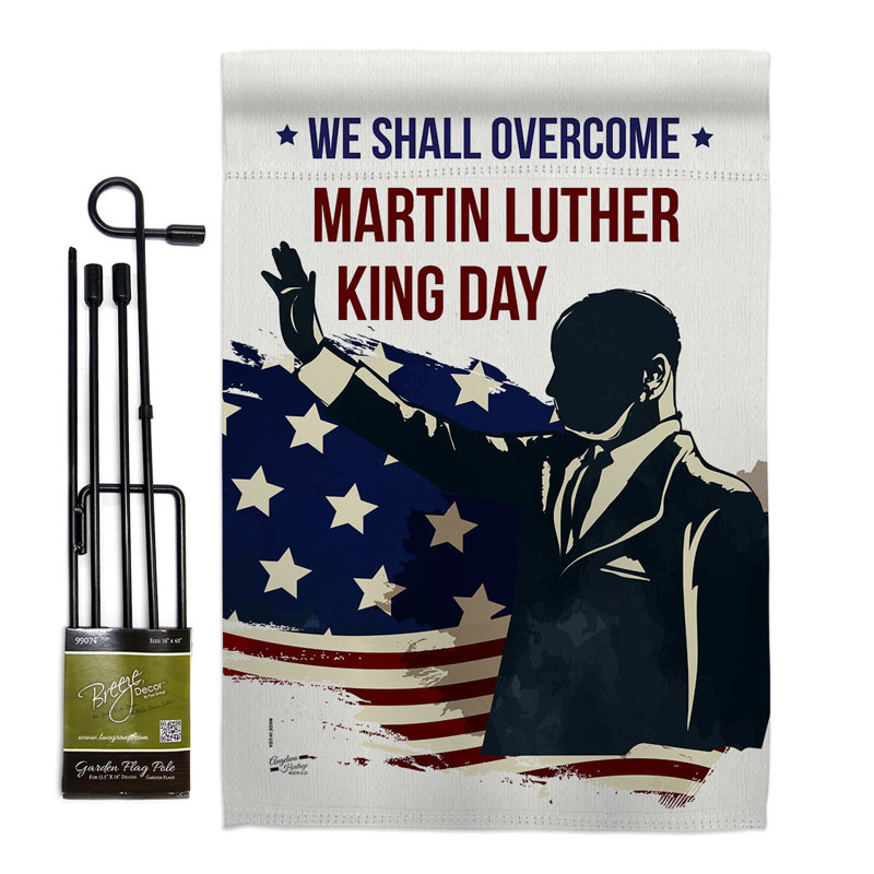 Double Sided 18.5 in. H x 13 in. W Polyester Flag set