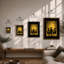 Gathering In Gold Art Deco - Print-313499261-313499263