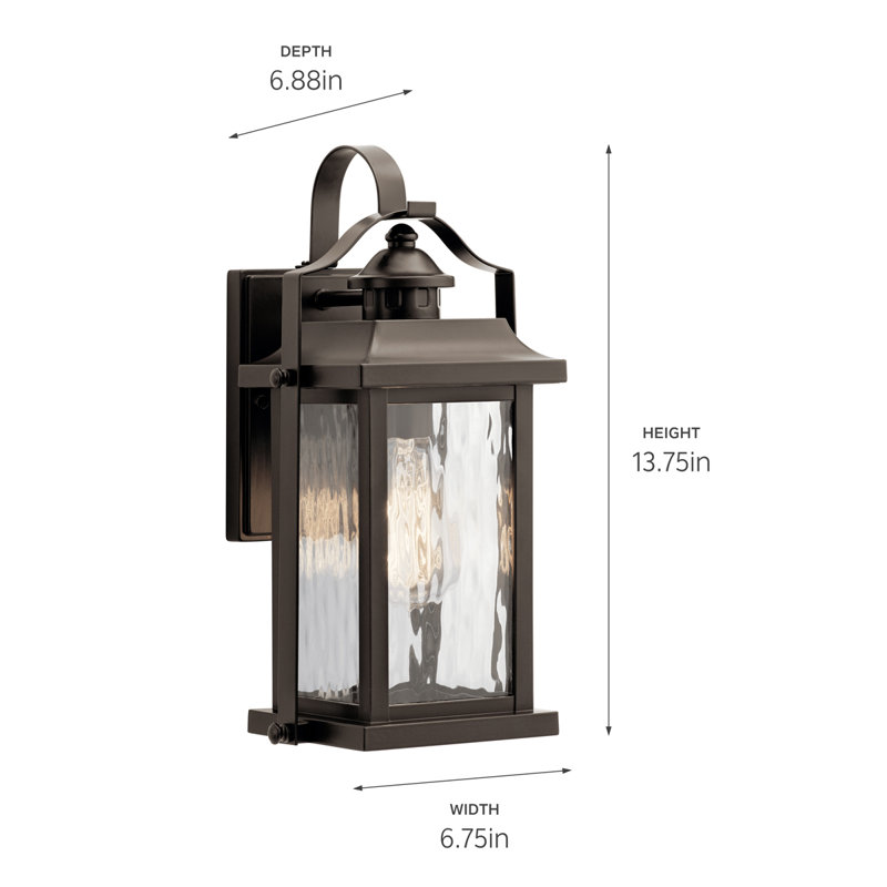 13.75" 1 light Wall Light Olde Bronze, Yes