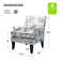 Aguilar Contemporary Upholstered Armchair with Nail Head Trim