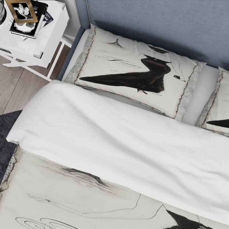 Glam Polyester Weave / Muslin Duvet Cover, Twin Duvet Cover + 1 Sham
