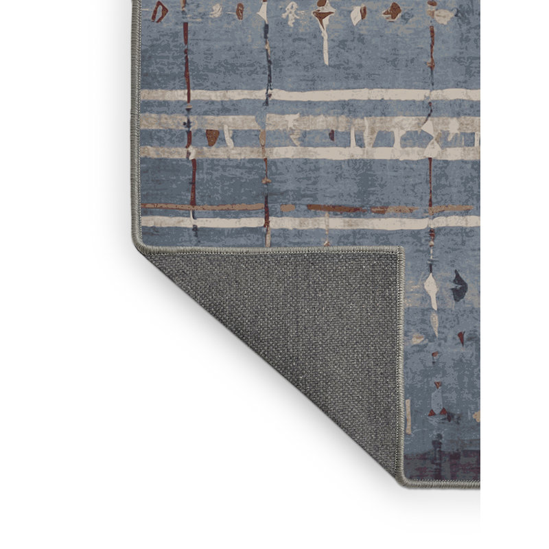 Tapis gris soyeux et moelleux, Rond 8 pi