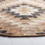 Tapis en jute / sisal naturel / noir tissé à la main Euscebio-367957374
