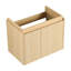 Meuble-lavabo 24 po avec lavabo en céramique, lavabo flottant mural, rangement en bois à double porte pour la salle de bain, lavabo en chêne 24 po, rangement élégant-1282950746