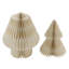 Arbre de Noël en papier pliable accordéon nid d'abeille - 3 pi - Crème-108141747