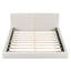 Lit plateforme tapissier avec tissu en velours, lit au sol avec structure solide-2122409224