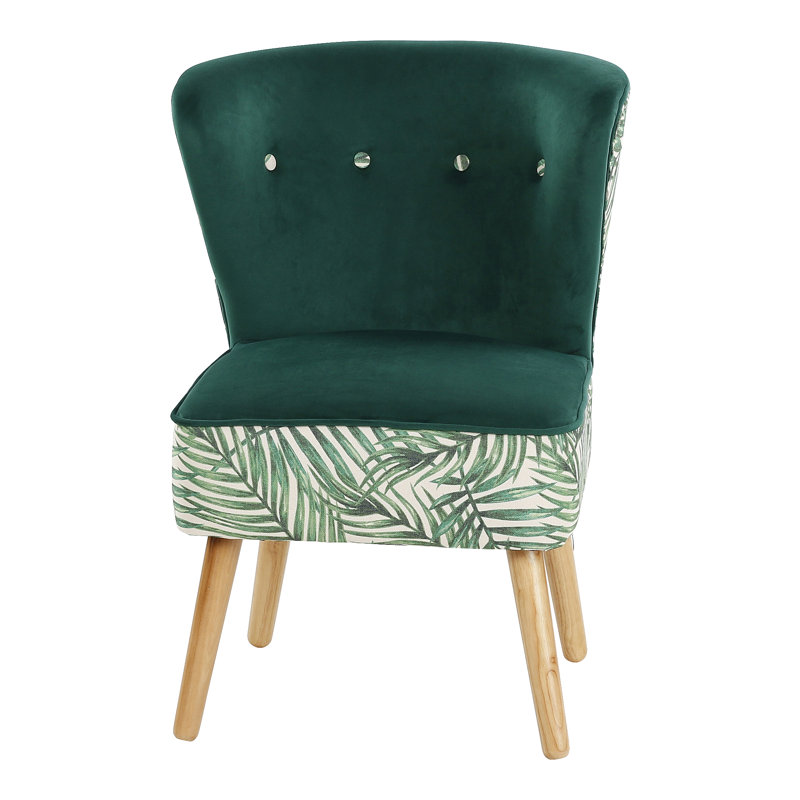 Aadil Velvet Slipper Chair
