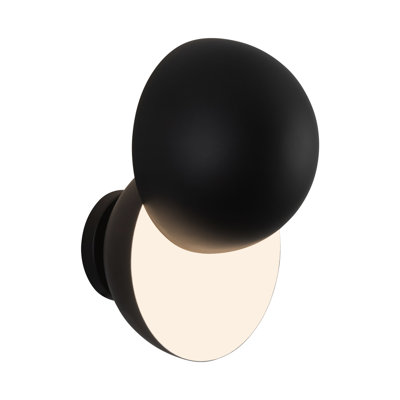 Void 12-in Black dimmable LED Wall Sconce