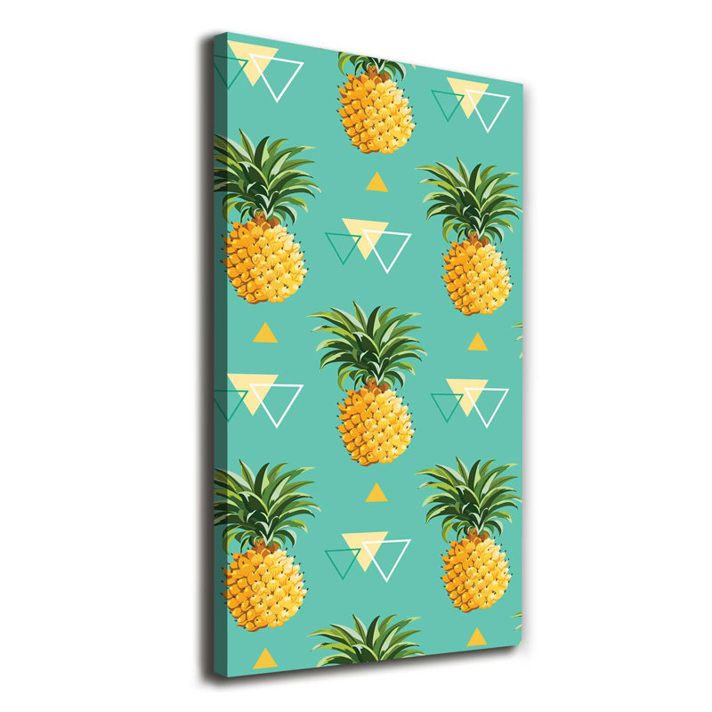 Bostwick Pineapples - Wrapped Canvas Print
