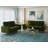 70''Velvet Square Arm Modern Style Sofa With Golden Leg-903016198