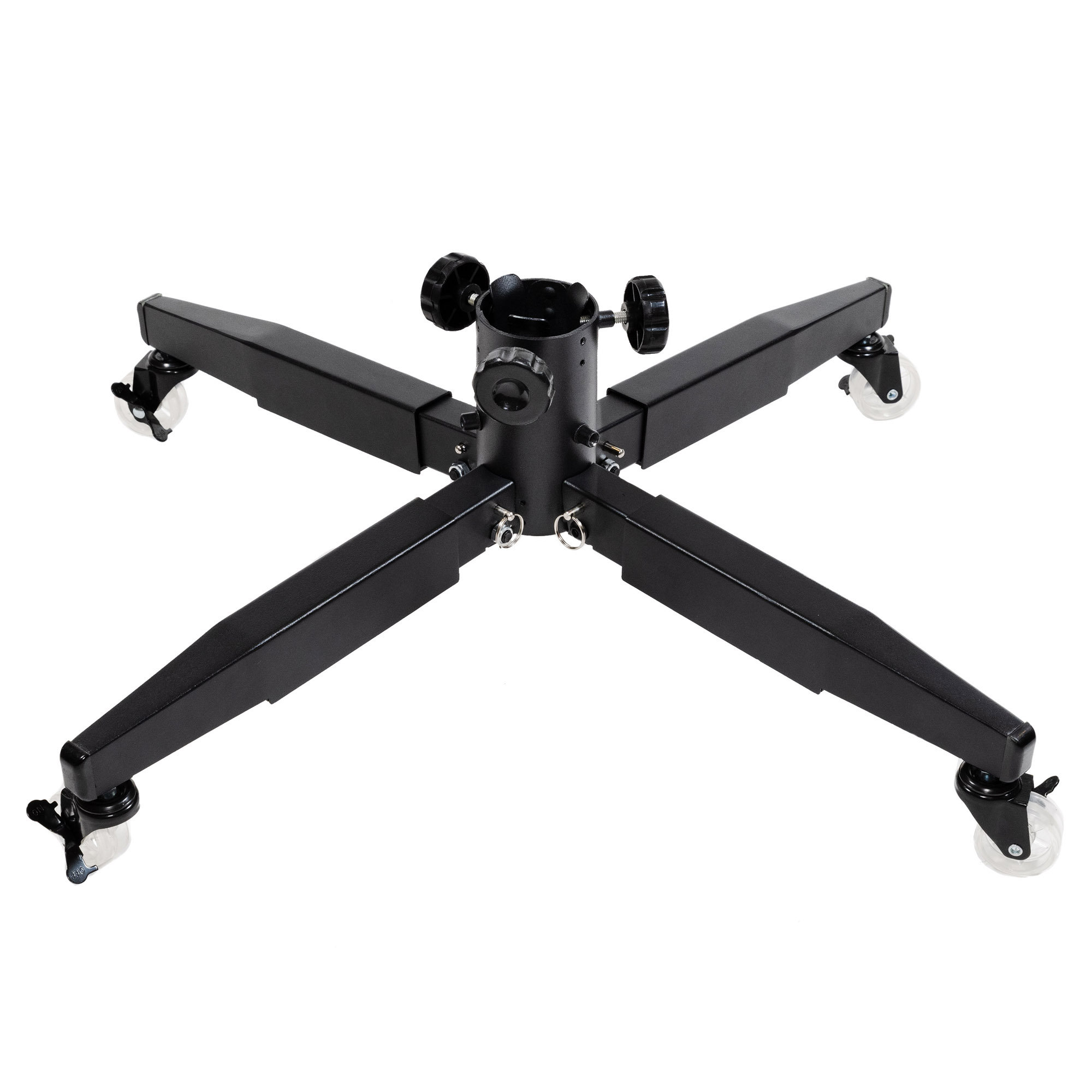 The Holiday Aisle® Rolling Artificial Christmas Tree Stand Metal (712