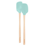 Flex-Core Mini Spatula & Spoonula Wood Handle - Apricot