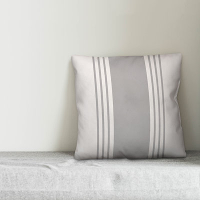 Farmhouse Striped Throw Pillow