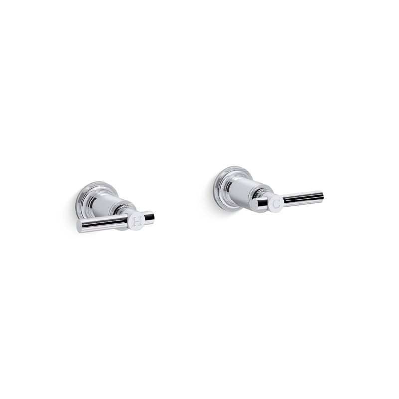 Central Park West™ Wall-Mount Bath Faucet Lever Handles, Chrome