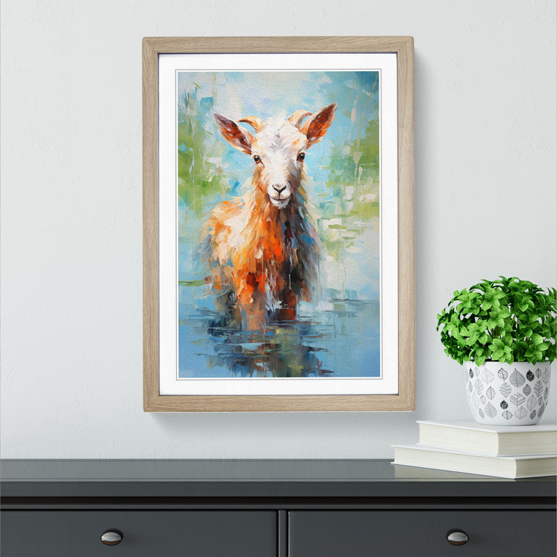 Goat Impressionism No.3 - Framed Print