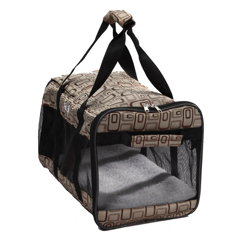 Medium Brown Soft Sided Airline Approved Pet Carrier