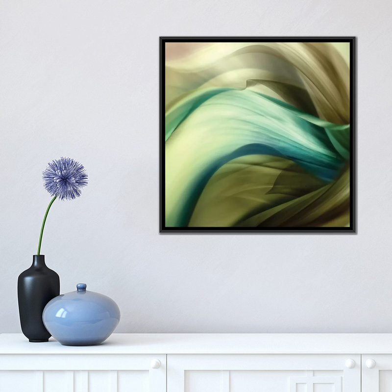 « splice », impression sur toile, H 18 po x l 18 po x P 1,5 po, Toile avec cadre noir, Pas de tapis