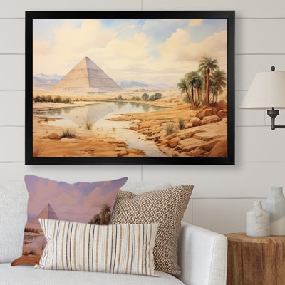 Ancienne pyramide égyptienne, art mural