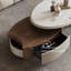 Table basse en pierre micro-cristalline télescopique