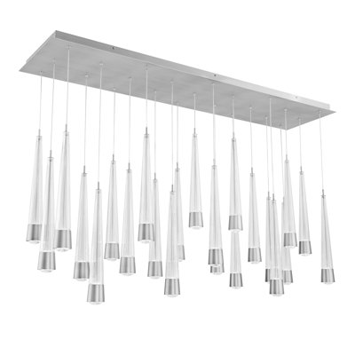 Luminaire suspendu à 23 lumières DEL Quill Linear