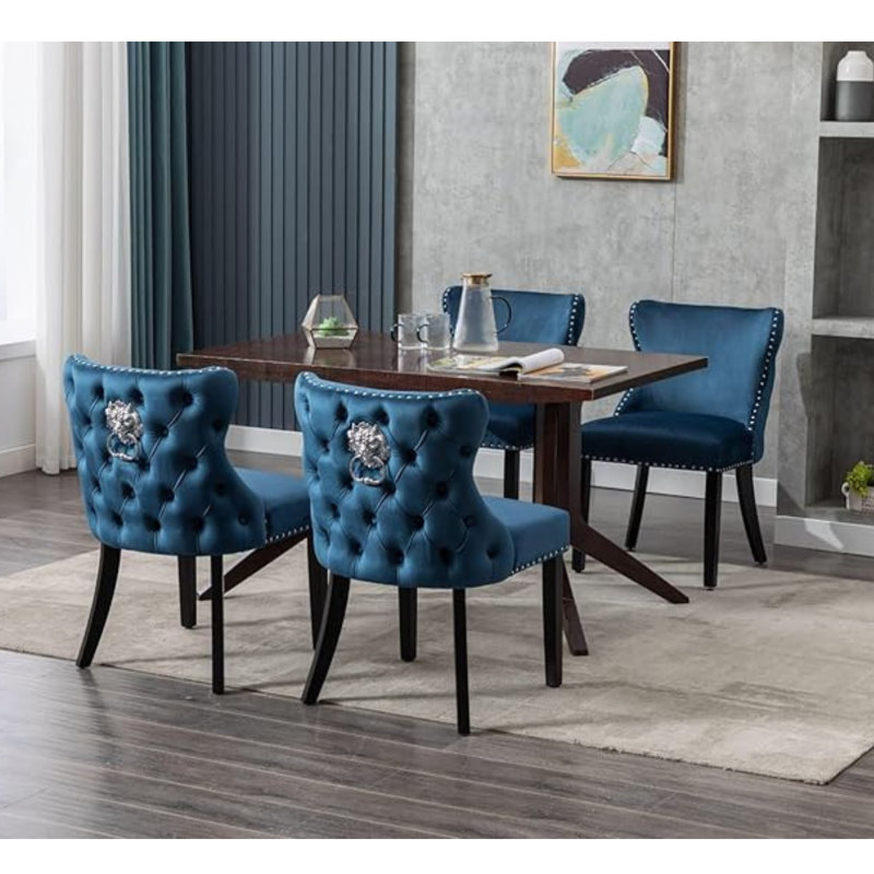 Sanora Upholstered Dining Chair, Blue