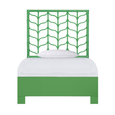 Ivy Twin Platform Bed, Citrus Orange