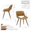 Chaise de salle à manger style Mid-Century en similicuir Fortunato-1724278849-1632627068