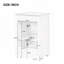 Meuble-lavabo de 20 po avec lavabo, armoire de salle de bain avec porte à fermeture douce, support de rangement et tablette réglable-1870455800