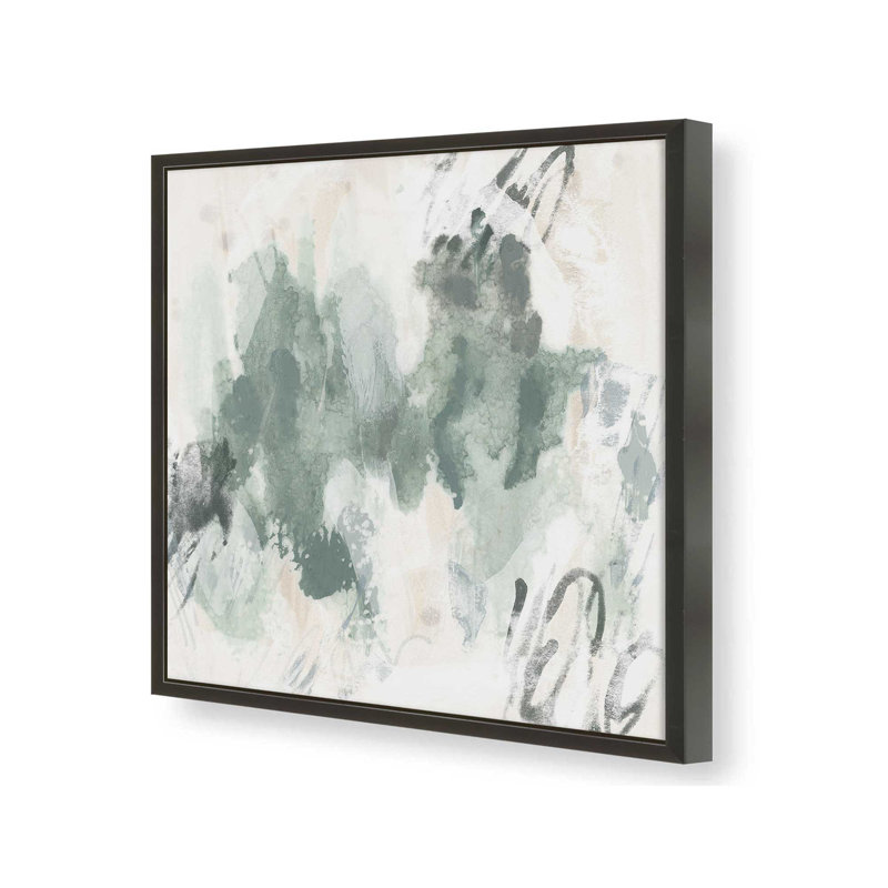 «Verdigris Strokes II» par June Erica Vess, reproduction d'art, H 20 po x l 20 po, Noir