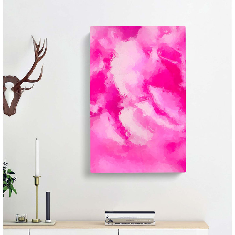 Pink Petals In Bloom In Abstract - Wrapped Canvas, 91cm H x 60cm W x 3cm D
