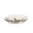 D7.3X2.8" Handmade Cream Ceramic Flower Wall Decor Accent