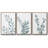" Blue Botanical Wash I " 3 Piece Art Oil Set-97757370-97757369