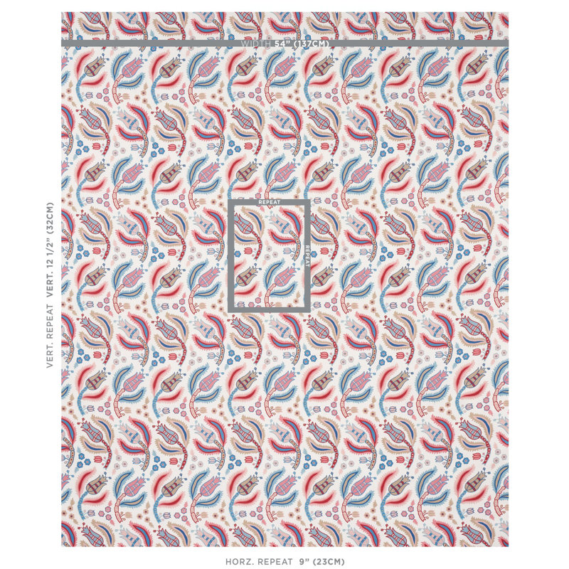 Tissu Malabar, Rose