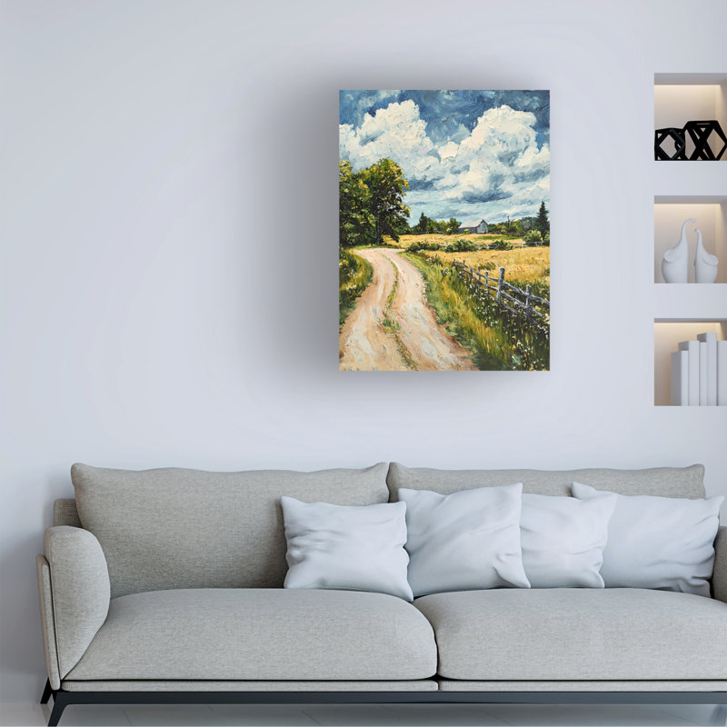 Art mural sur toile tendue - "Impasto", "Noble", décoration murale pour salon, chambre à coucher ou bureau - 14 x 19